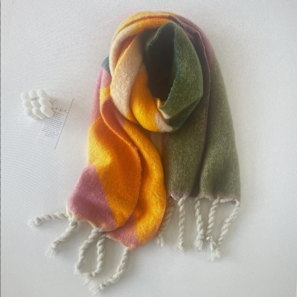 Vibrant Multicolor Wool Scarf